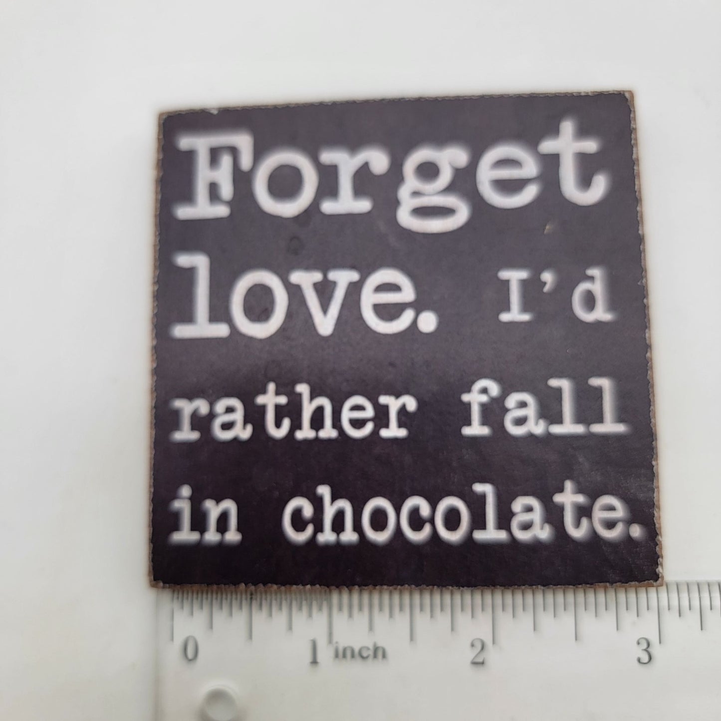 Magnetic Board With Set Of Two Chocolate-Themed Square Magnets