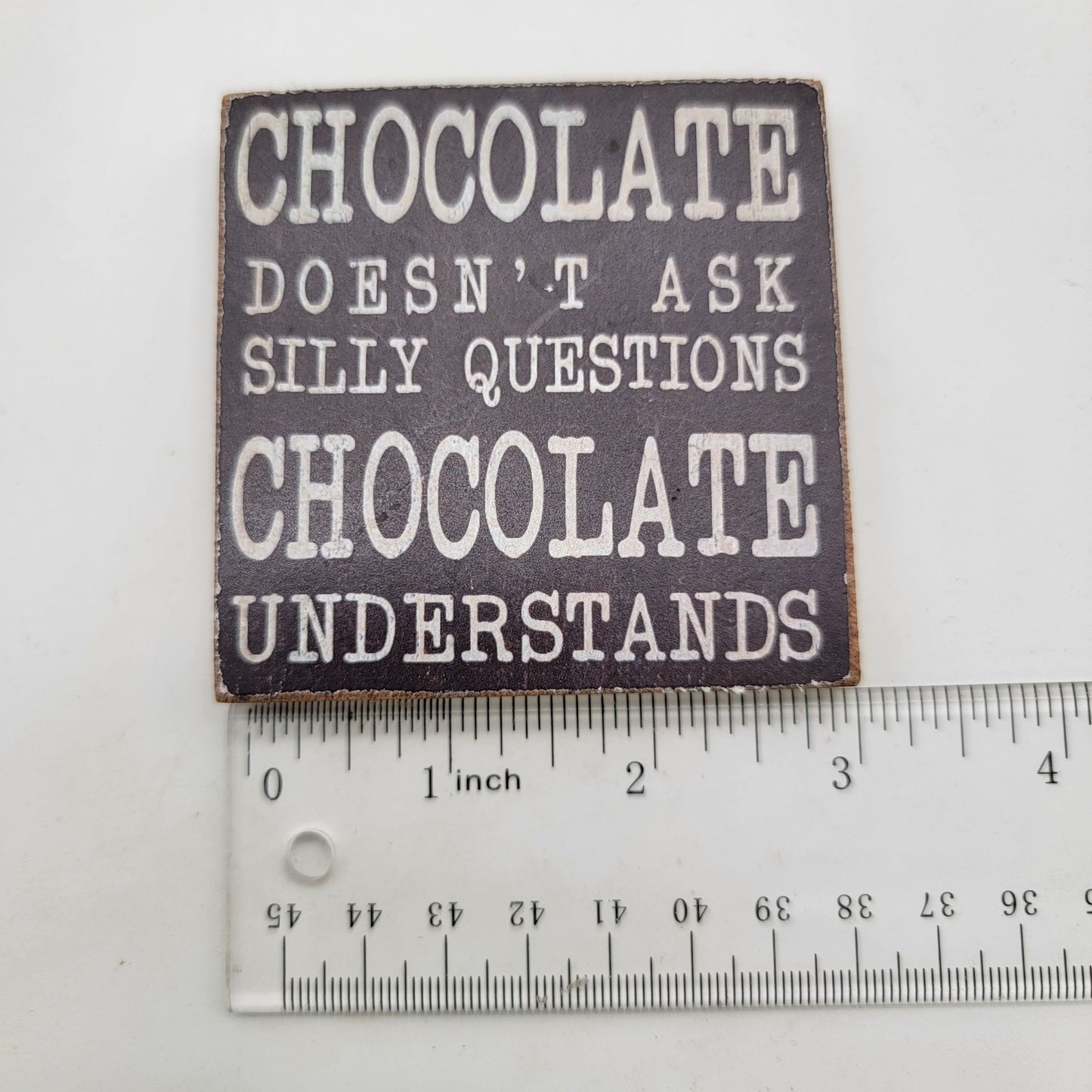 Magnetic Board With Set Of Two Chocolate-Themed Square Magnets