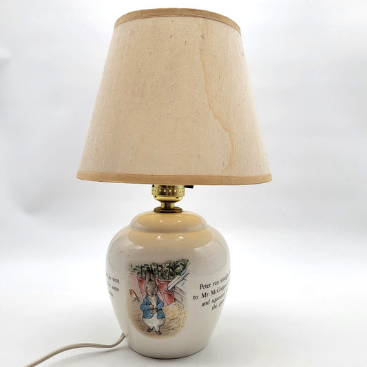 Wedgwood Beatrix Potter Peter Rabbit Nursery Lamp
