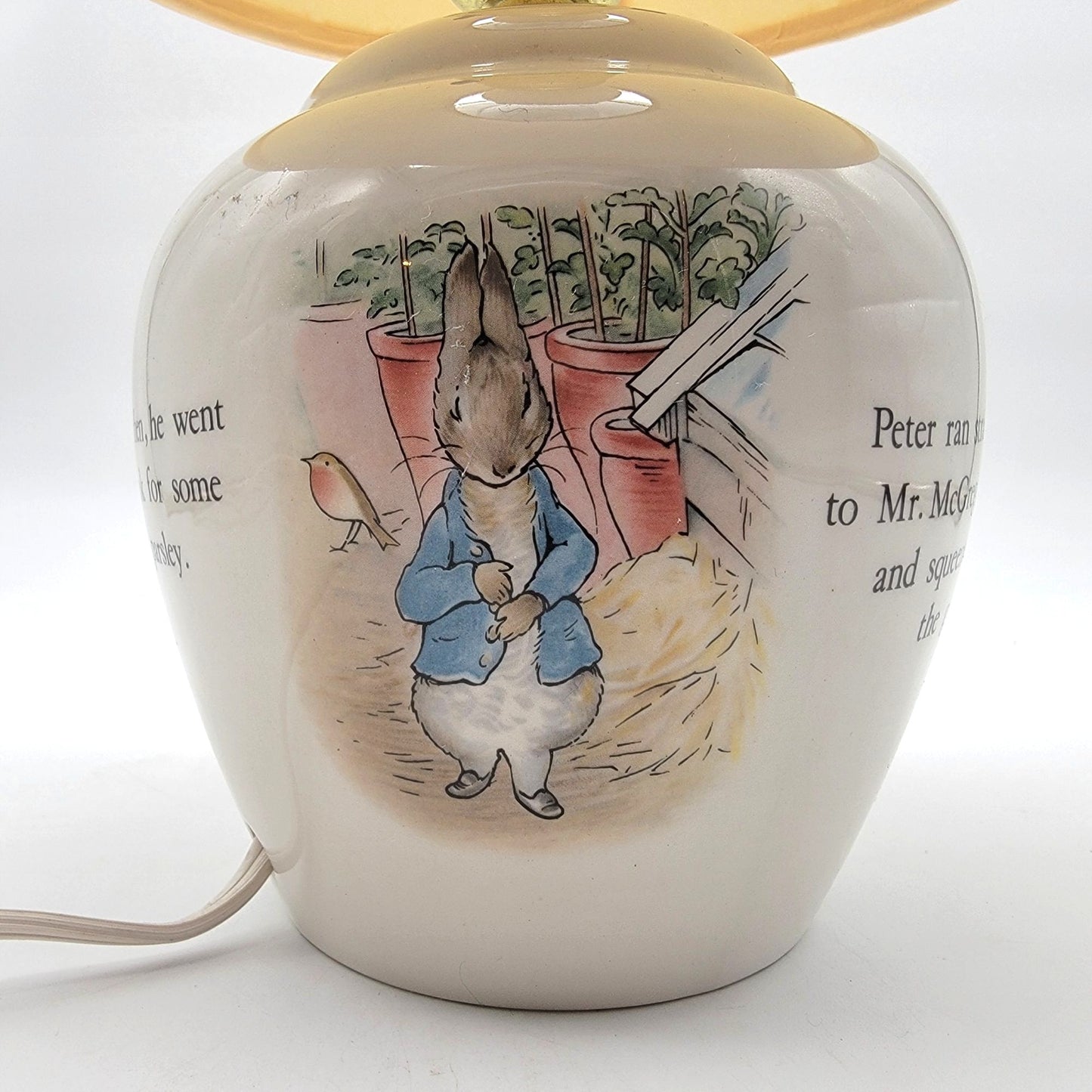 Wedgwood Beatrix Potter Peter Rabbit Nursery Lamp