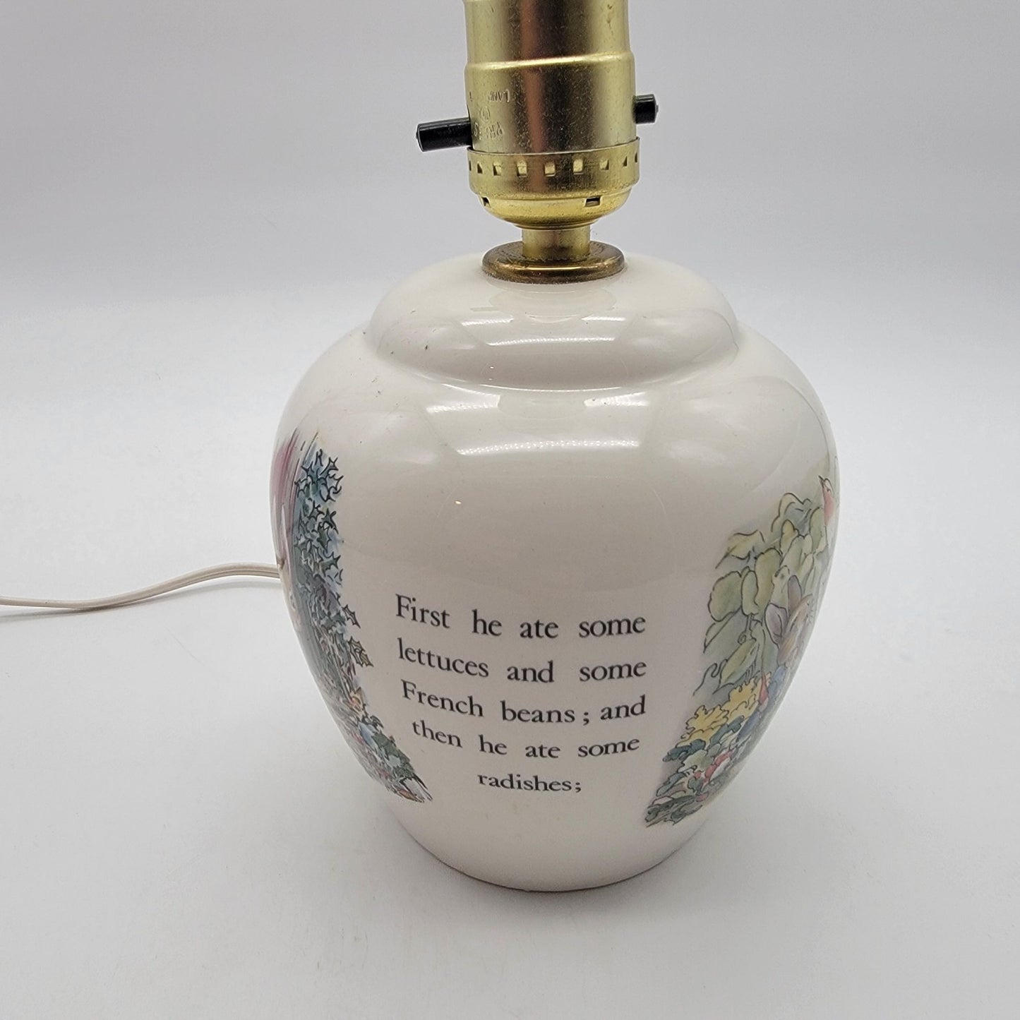 Wedgwood Beatrix Potter Peter Rabbit Nursery Lamp