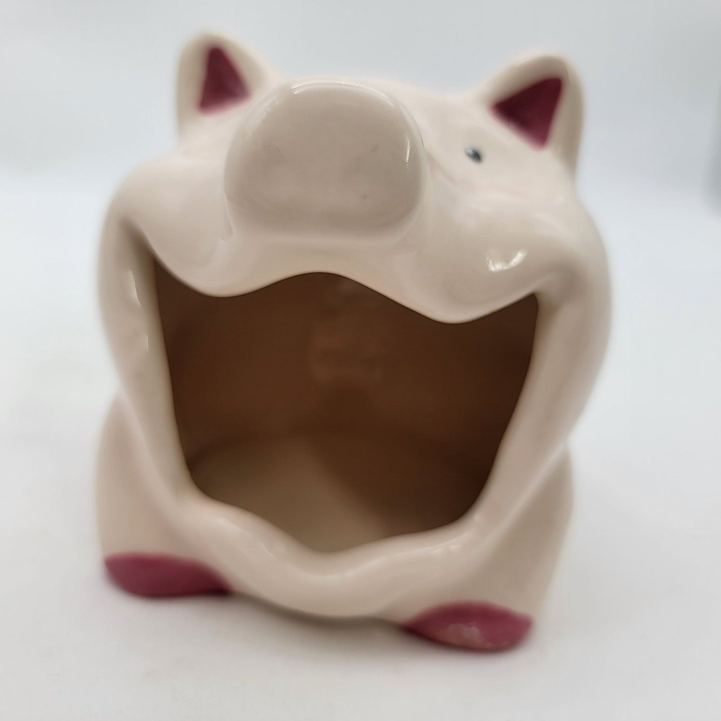 Pig-Shaped Ceramic Sponge Holder