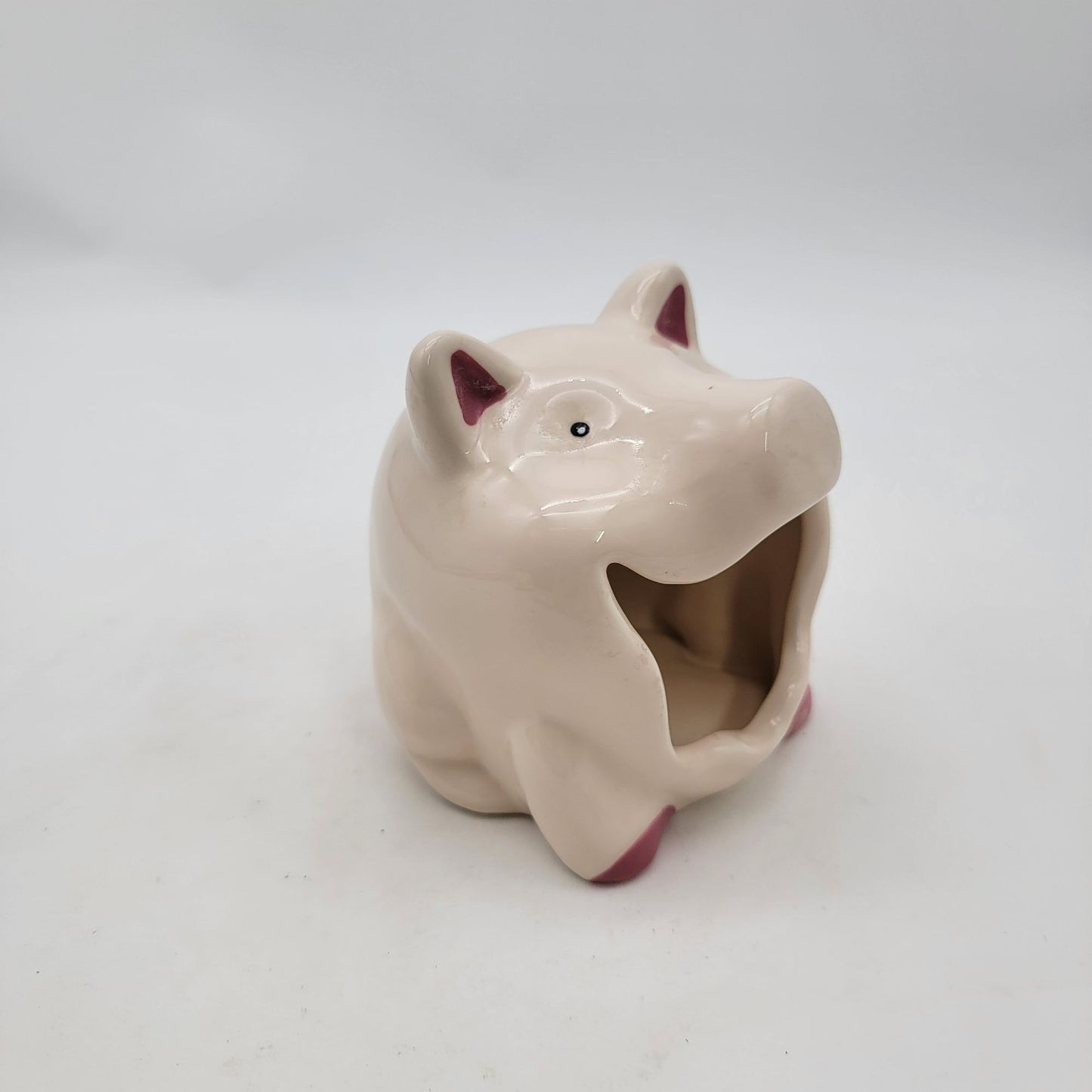 Pig-Shaped Ceramic Sponge Holder