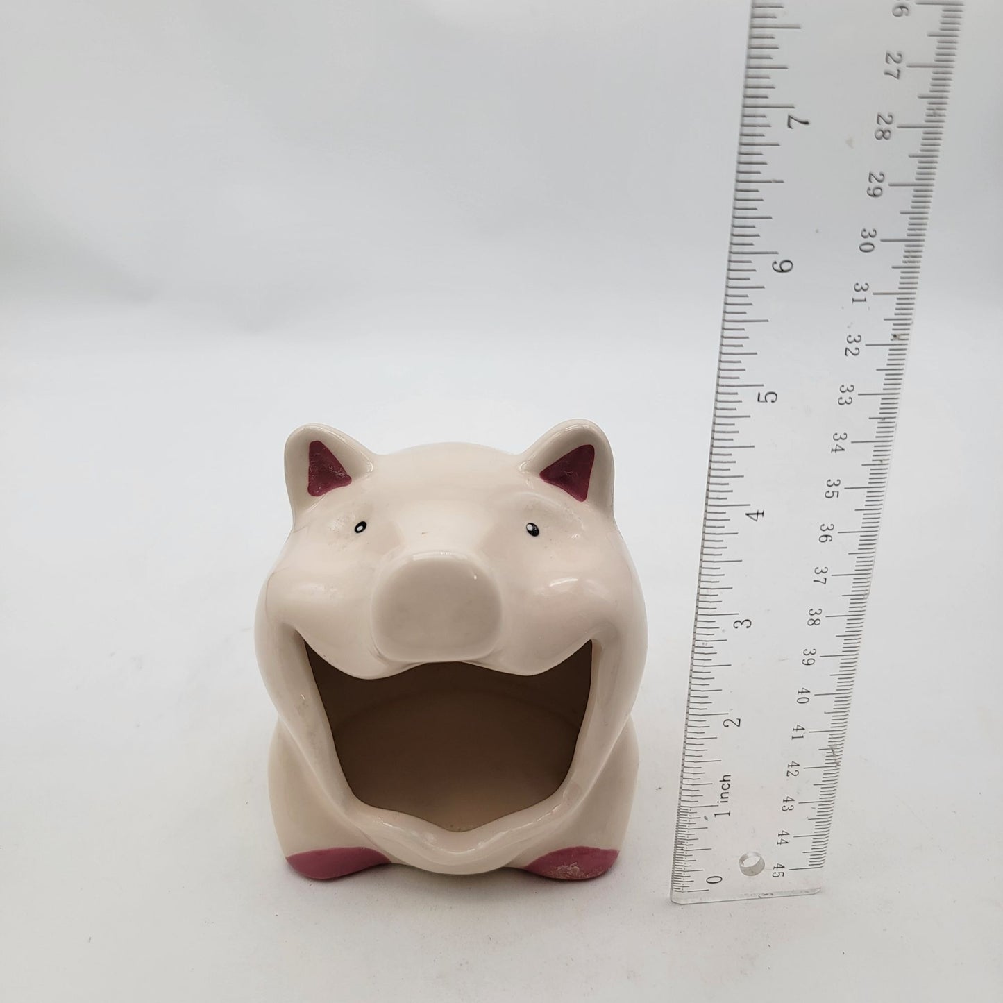 Pig-Shaped Ceramic Sponge Holder