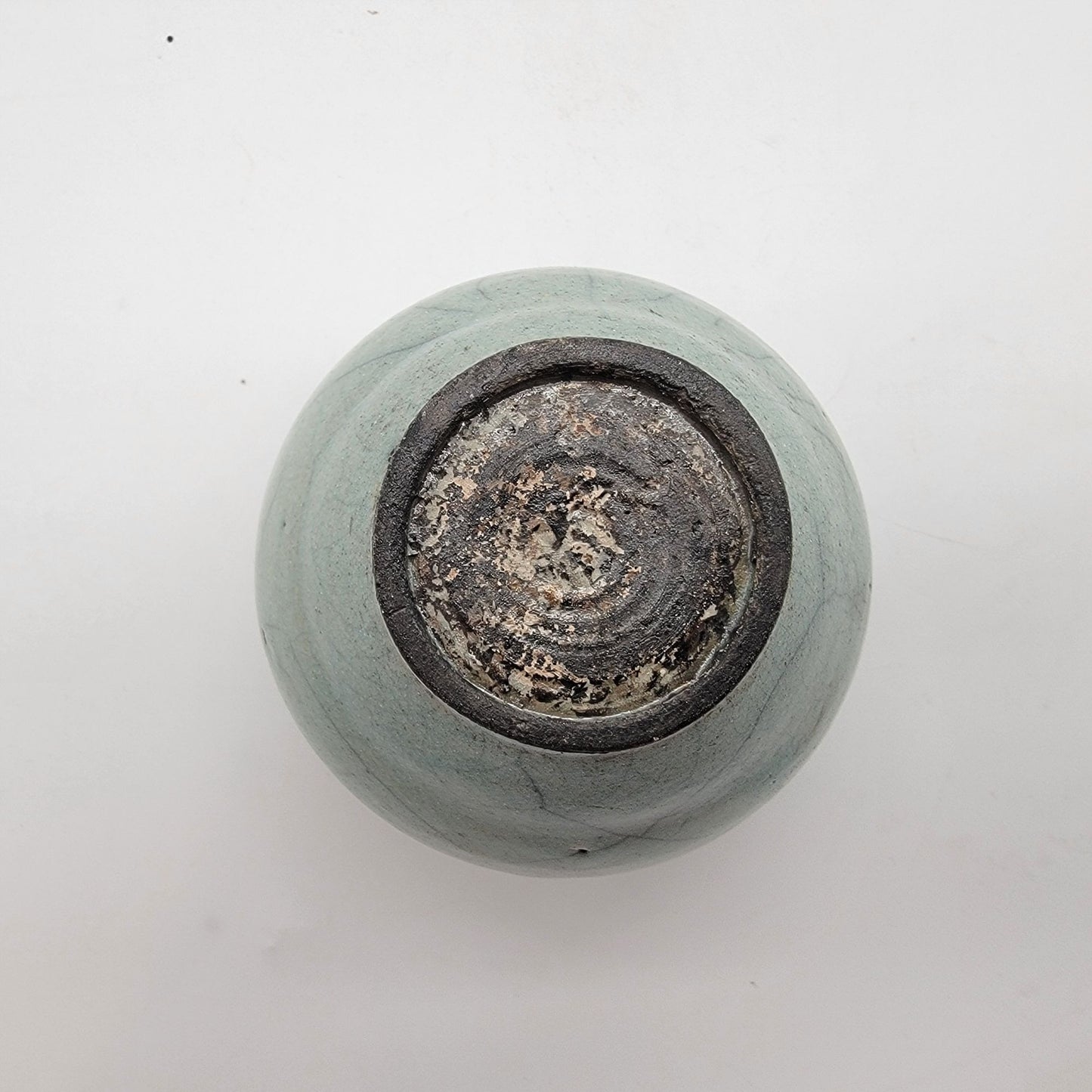 Vintage Japanese Crackle Raku Pottery Vase