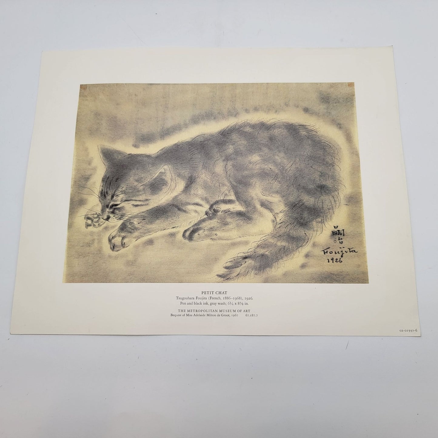 MMA Petit Chat By Tsugouhara Foujita Print Poster