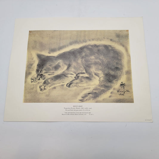 MMA Petit Chat By Tsugouhara Foujita Print Poster