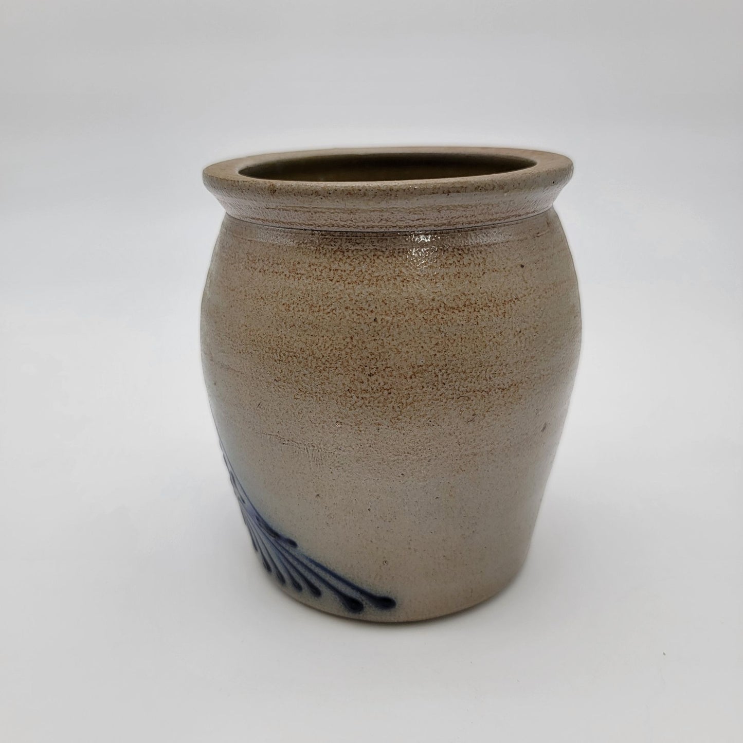 Vintage Signed 1988 Beaumont Pottery Stoneware Jar With Bird