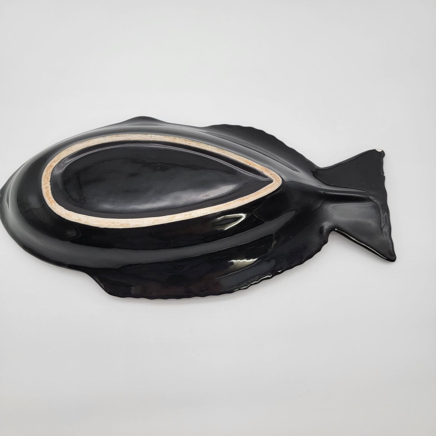 Vintage 1998 Ben Diller Parrot Fish Pottery Platter