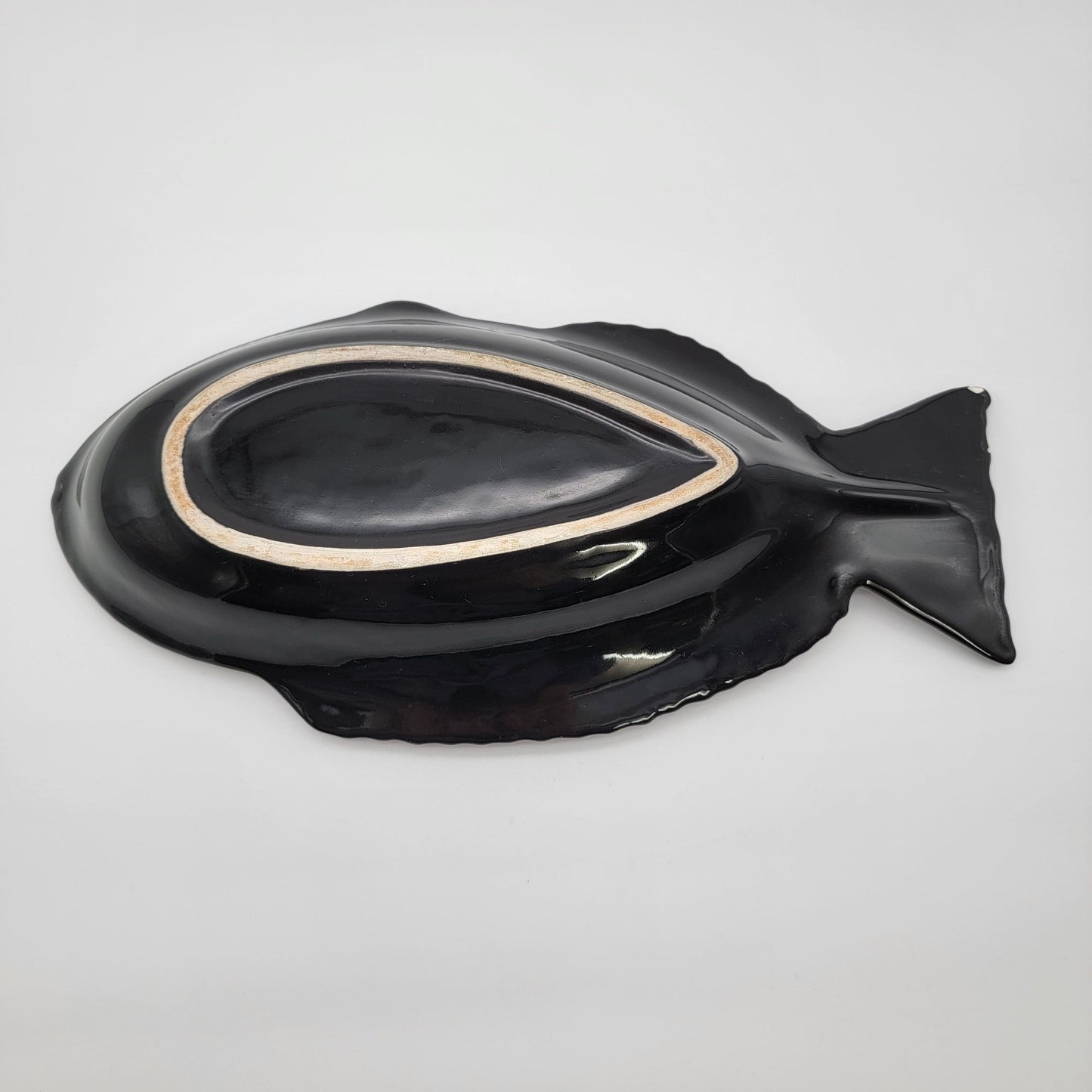 Vintage 1998 Ben Diller Parrot Fish Pottery Platter