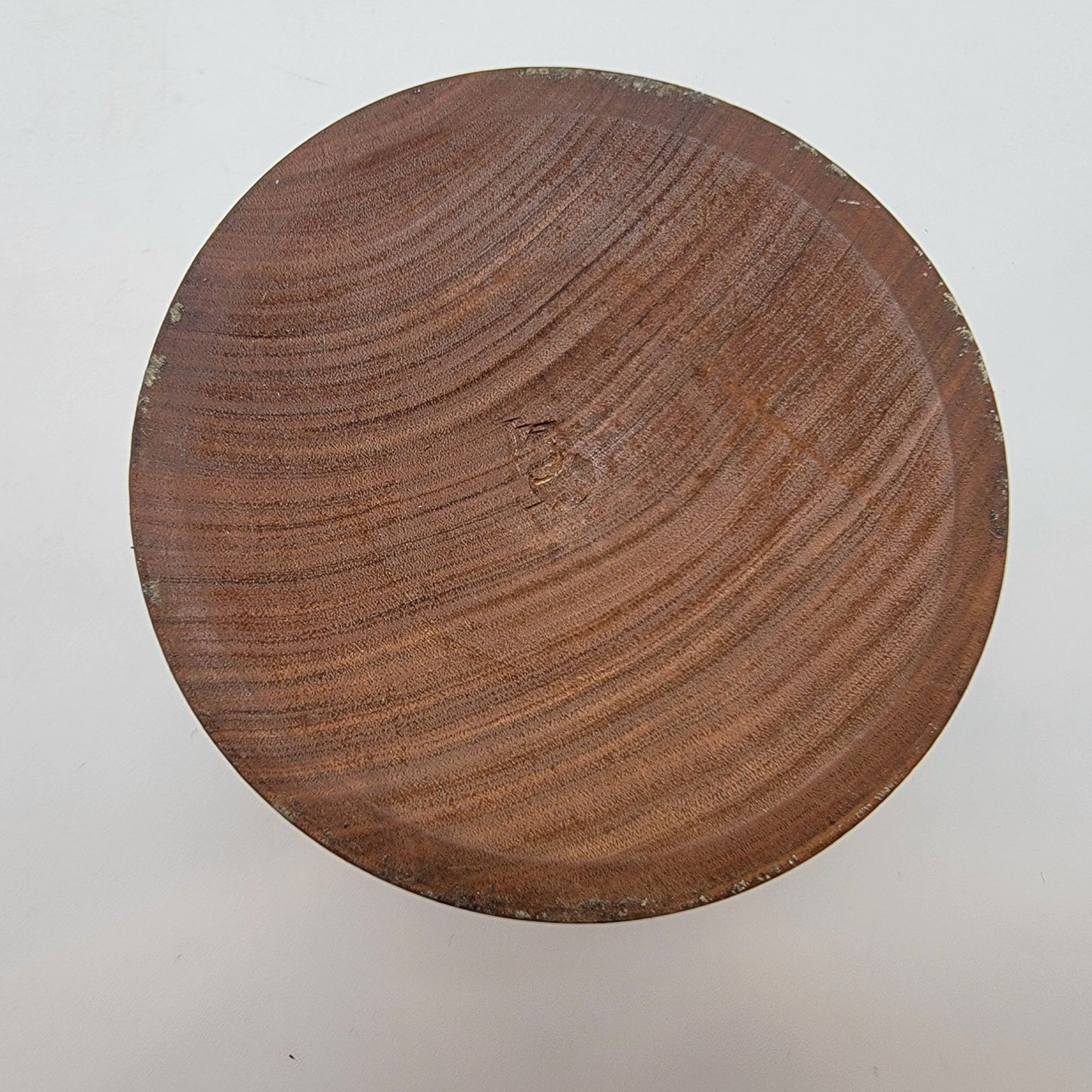 Two-Piece Mid-Century Hand-Turned Wooden Pedestal Salad Bowl
