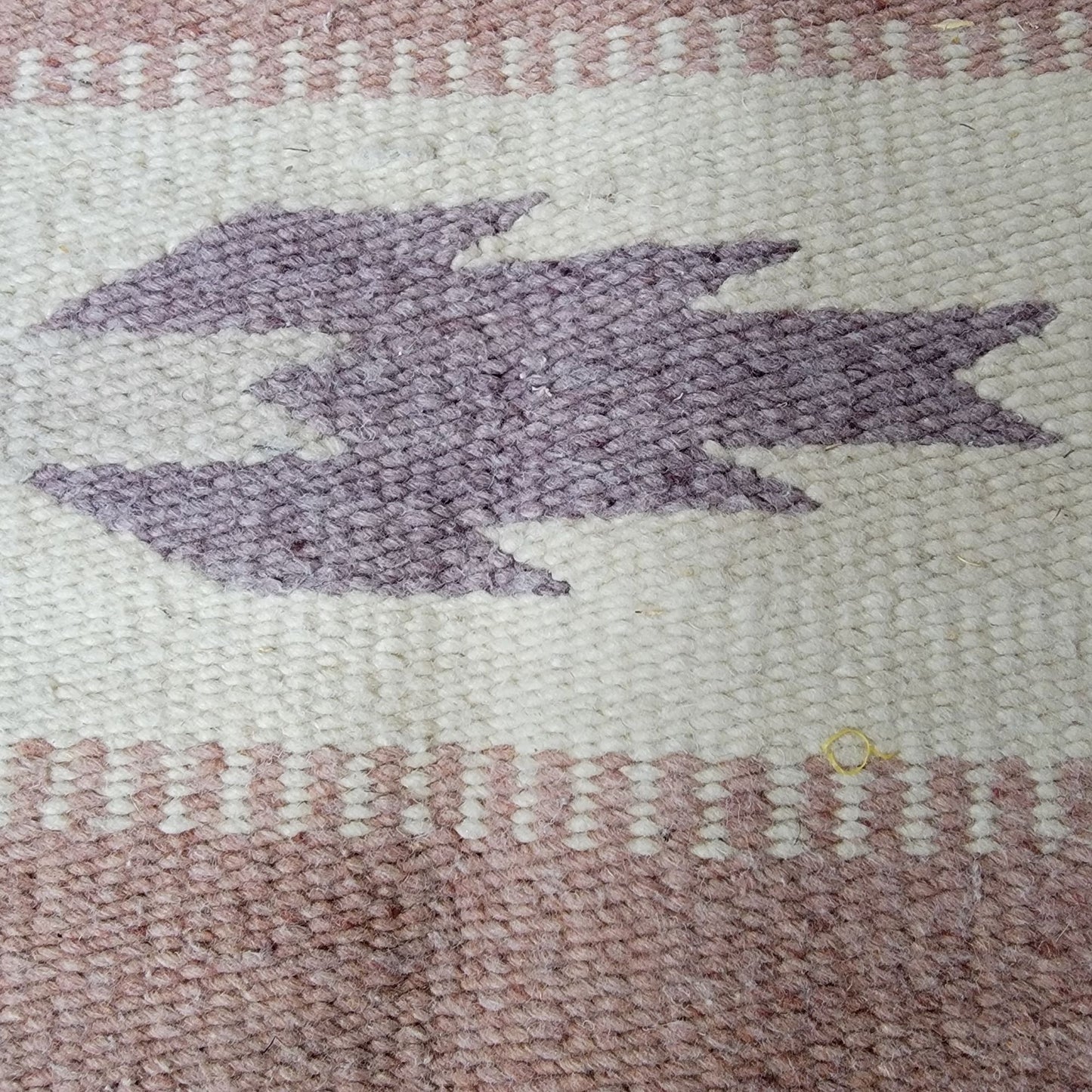 Vintage 1970s Chimayo Native American Wool Woven Rug