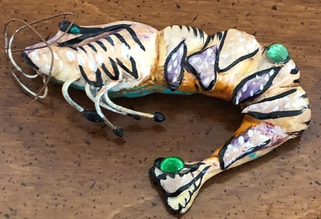 Vintage Tiger Prawn Brooch