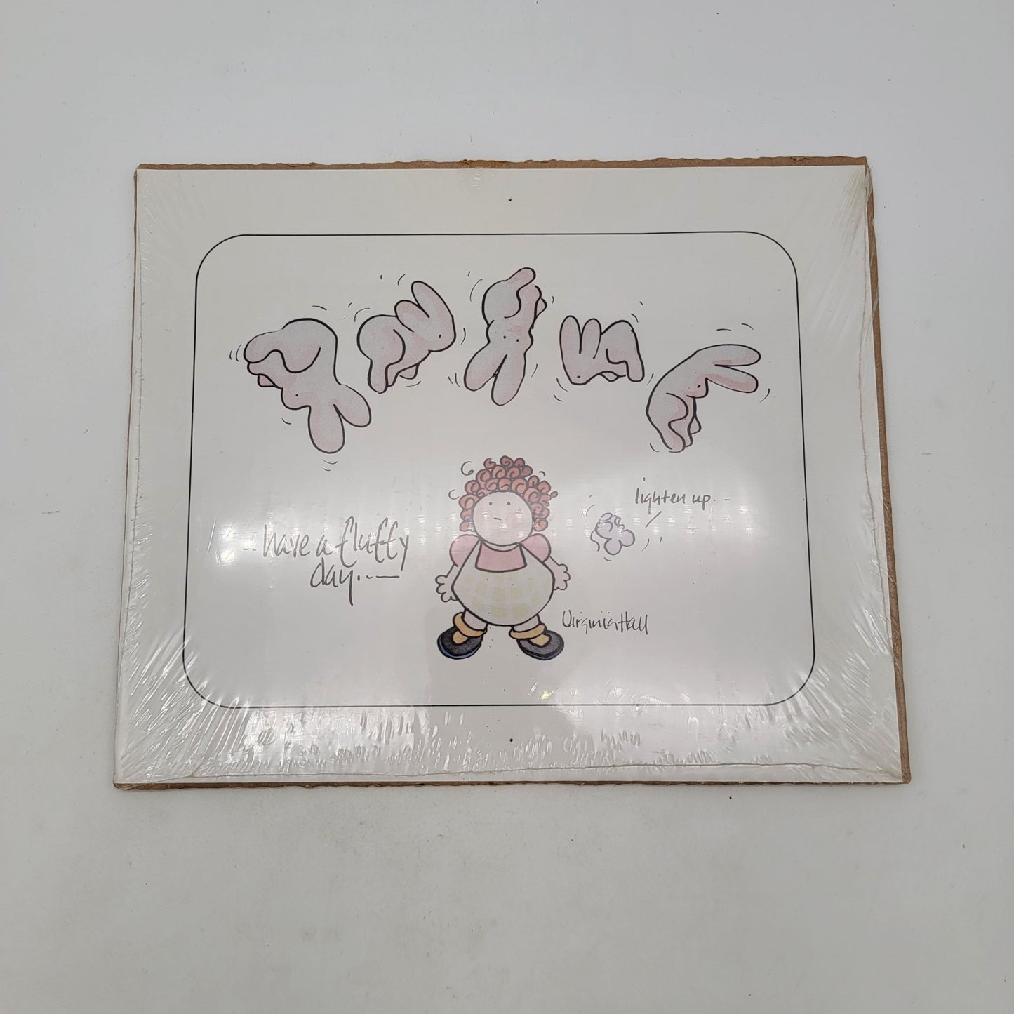 Vintage "Have A Fluffy Day" Virginia Hall Print Artwork