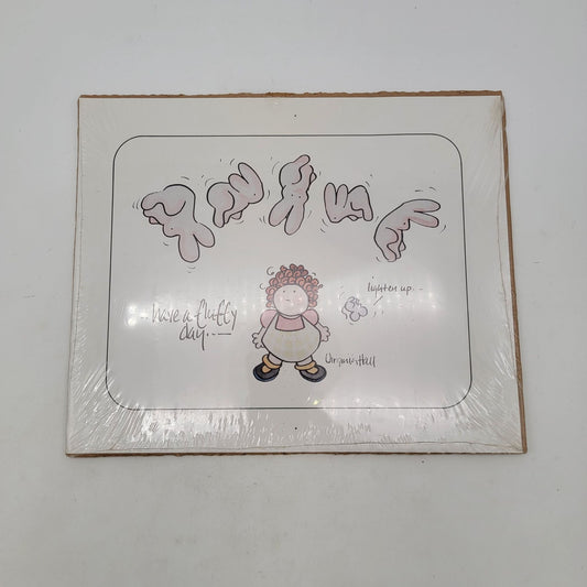 Vintage "Have A Fluffy Day" Virginia Hall Print Artwork