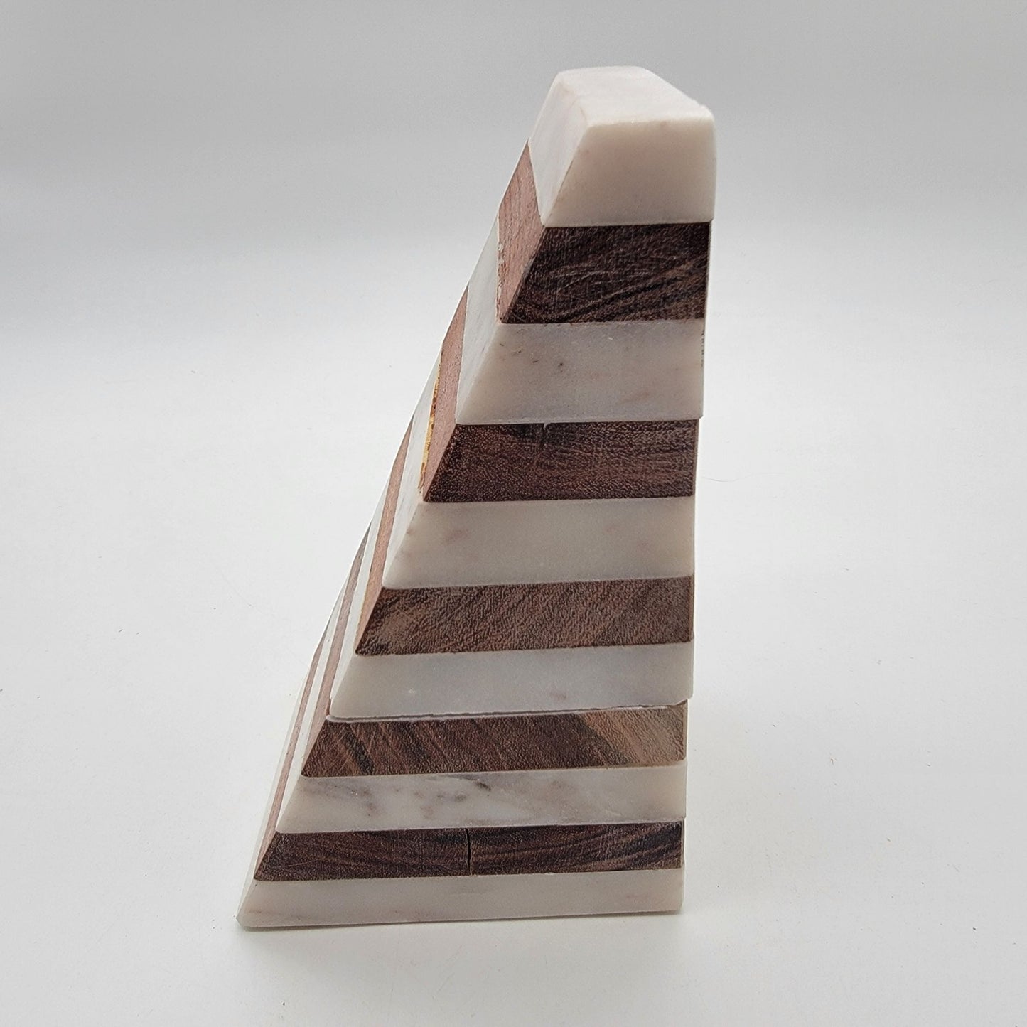 Marble & Wood Single Bookend