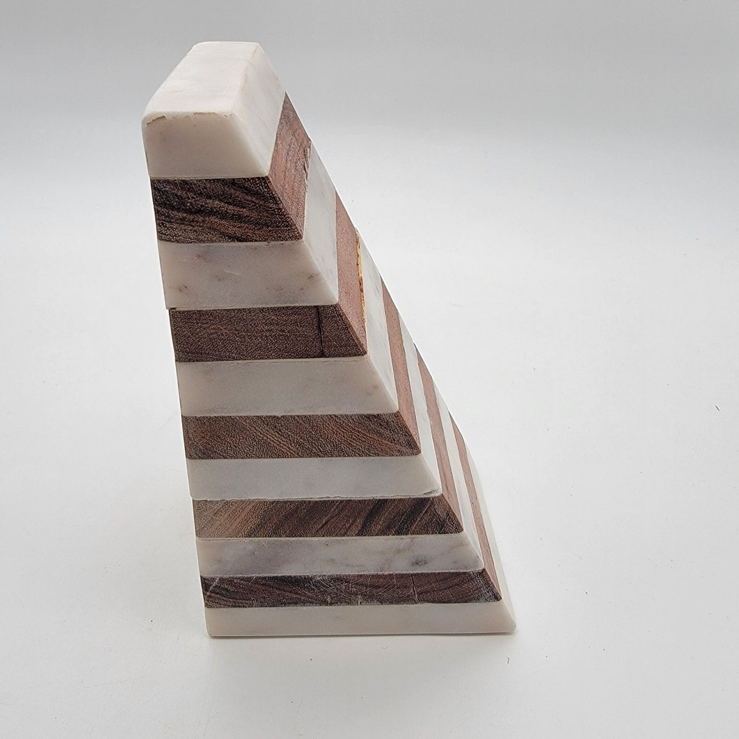 Marble & Wood Single Bookend