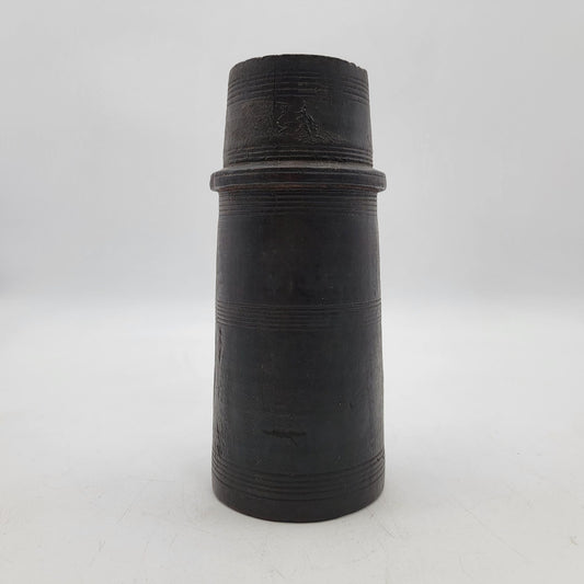 Antique Tibetan Handcrafted Wooden Vessel