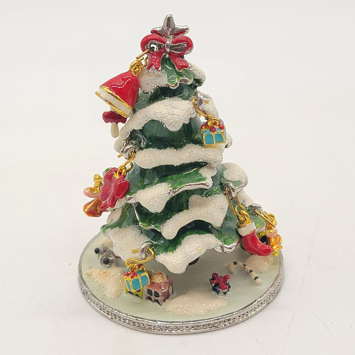Objet d'art The First Noel Christmas Tree Trinket Box No. 197