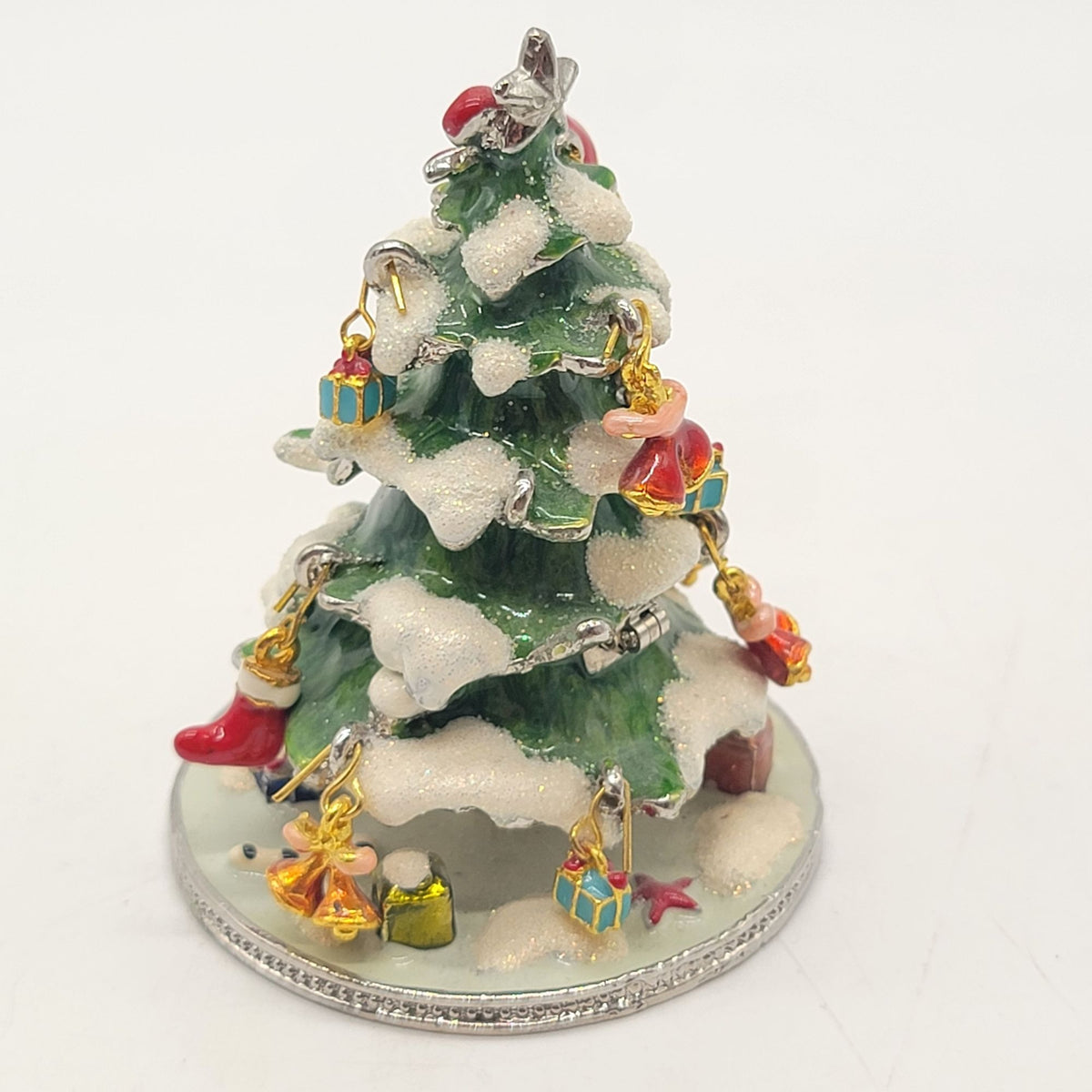 Objet d'art The First Noel Christmas Tree Trinket Box No. 197