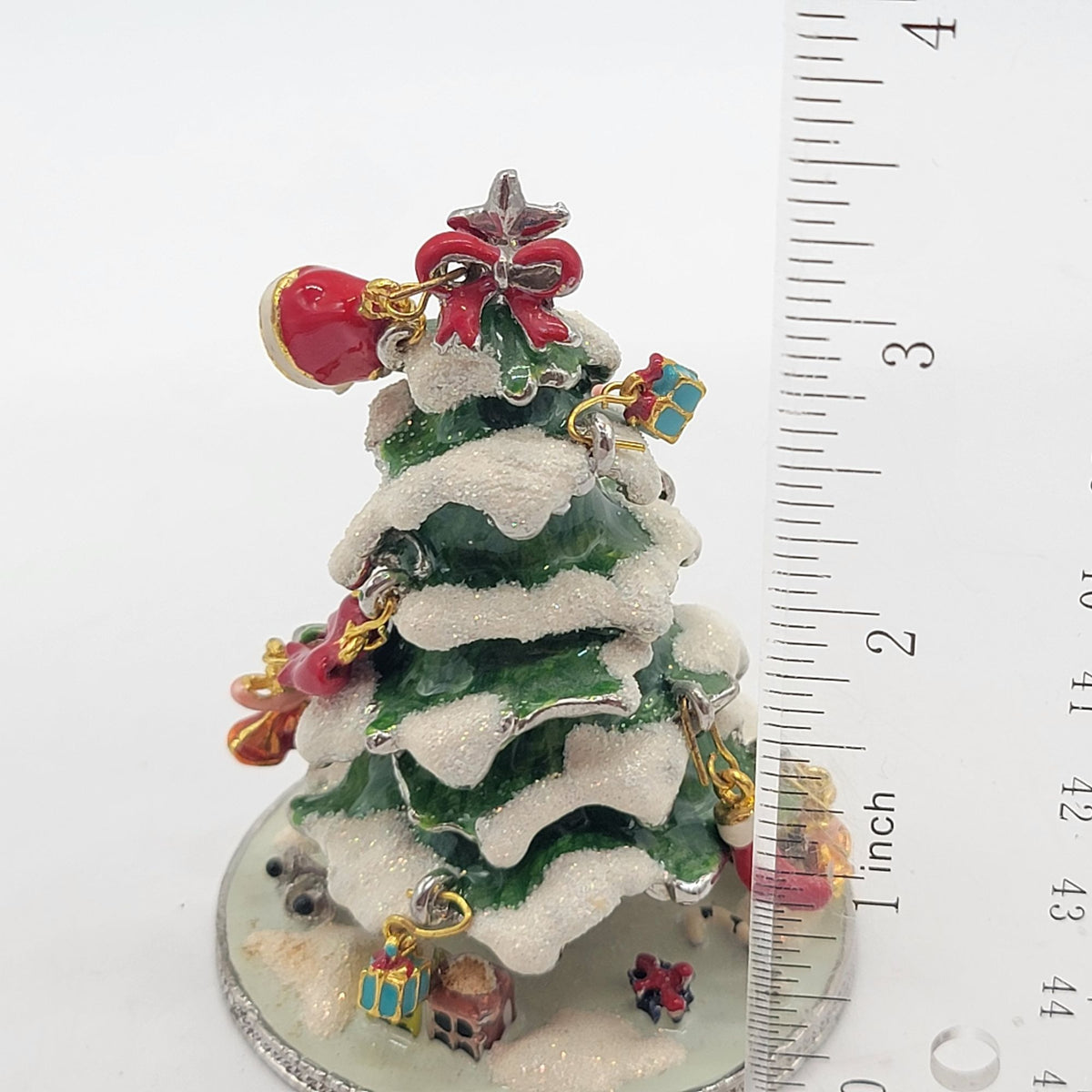Objet d'art The First Noel Christmas Tree Trinket Box No. 197