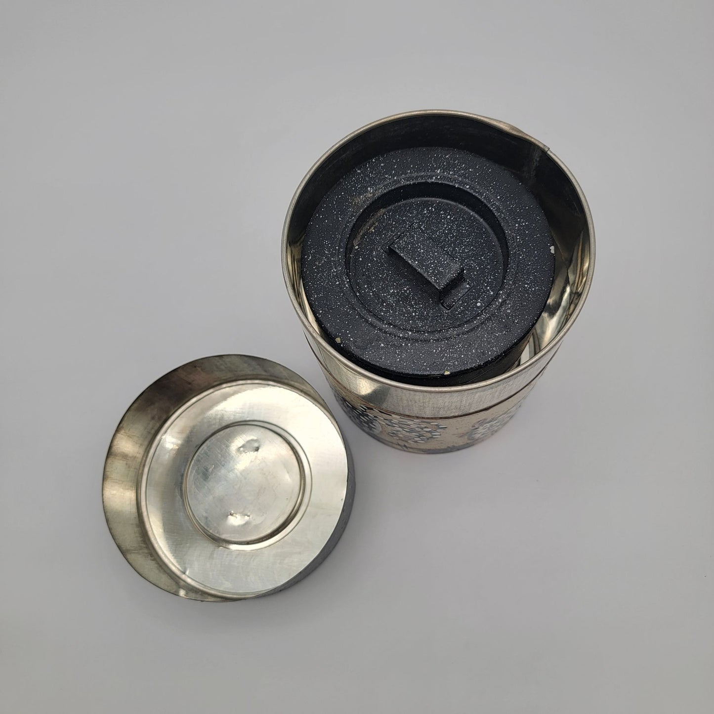 Vintage Chicken Nesting Tin Canister Set Of 3