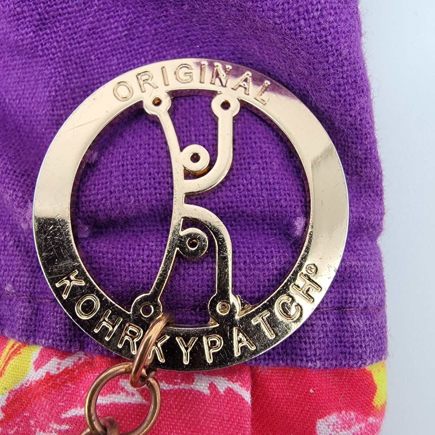 Original Kohrky Patch Quilted Cat Backpack Purple