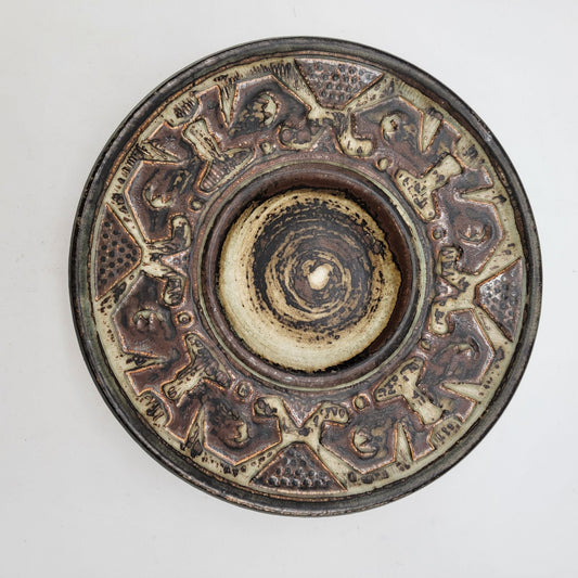 Vintage MCM Jorgen Mogensen Royal Copenhagen & B&S Teknik Danish Stoneware Pottery Dish