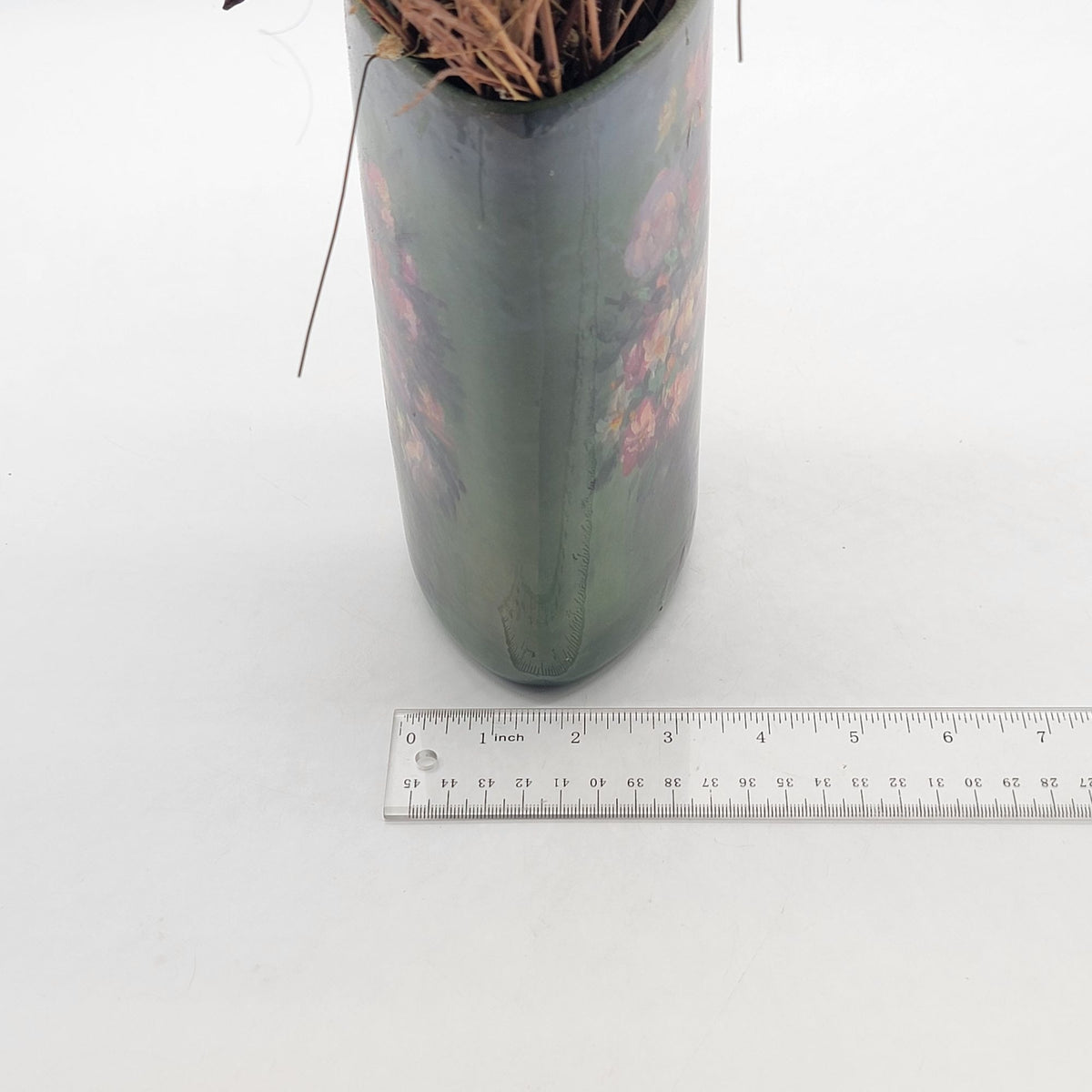 Vintage Hand-Painted Flower Bouquet Vase