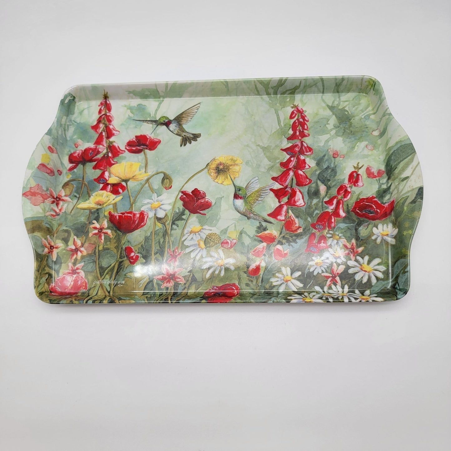 Cameron Designs Hummingbird Garden Melamine Serving Tray