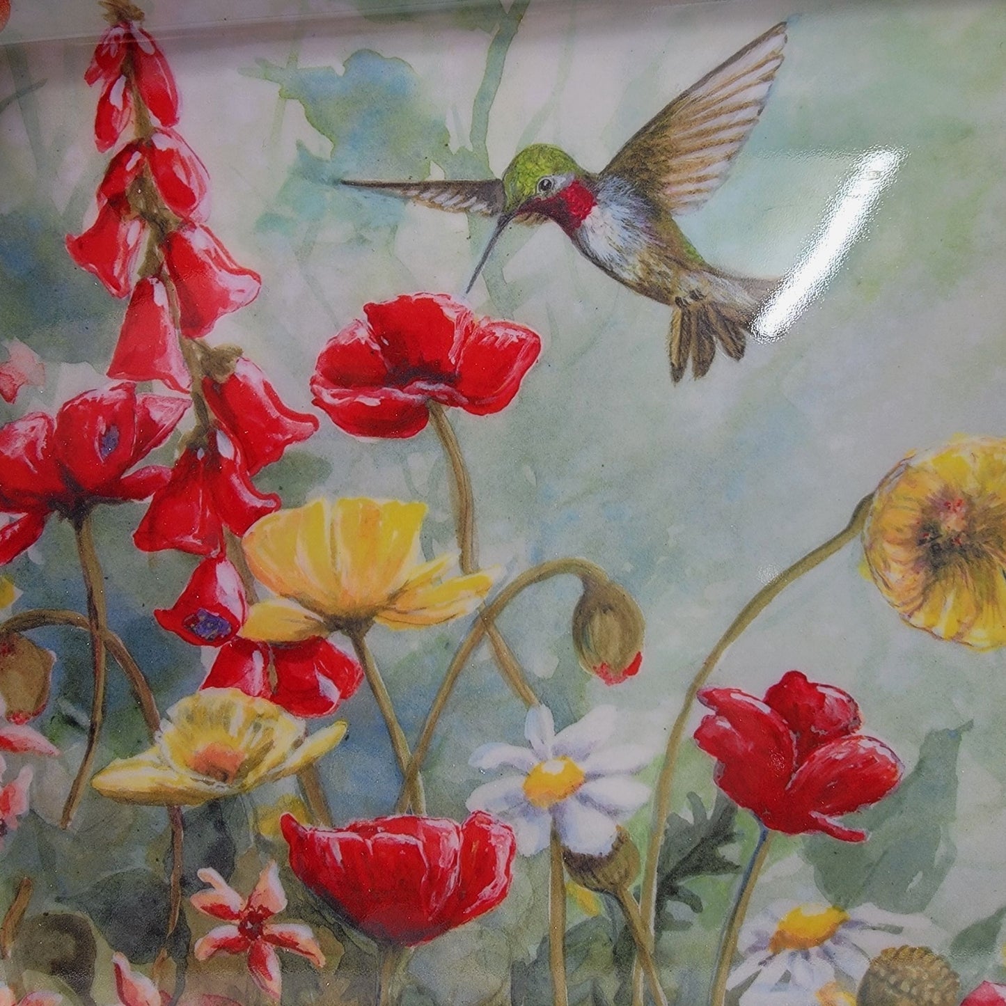 Cameron Designs Hummingbird Garden Melamine Serving Tray