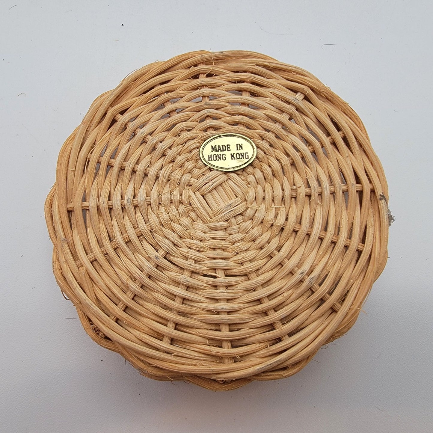 1980's French Cottage Style Miniature Wicker Basket