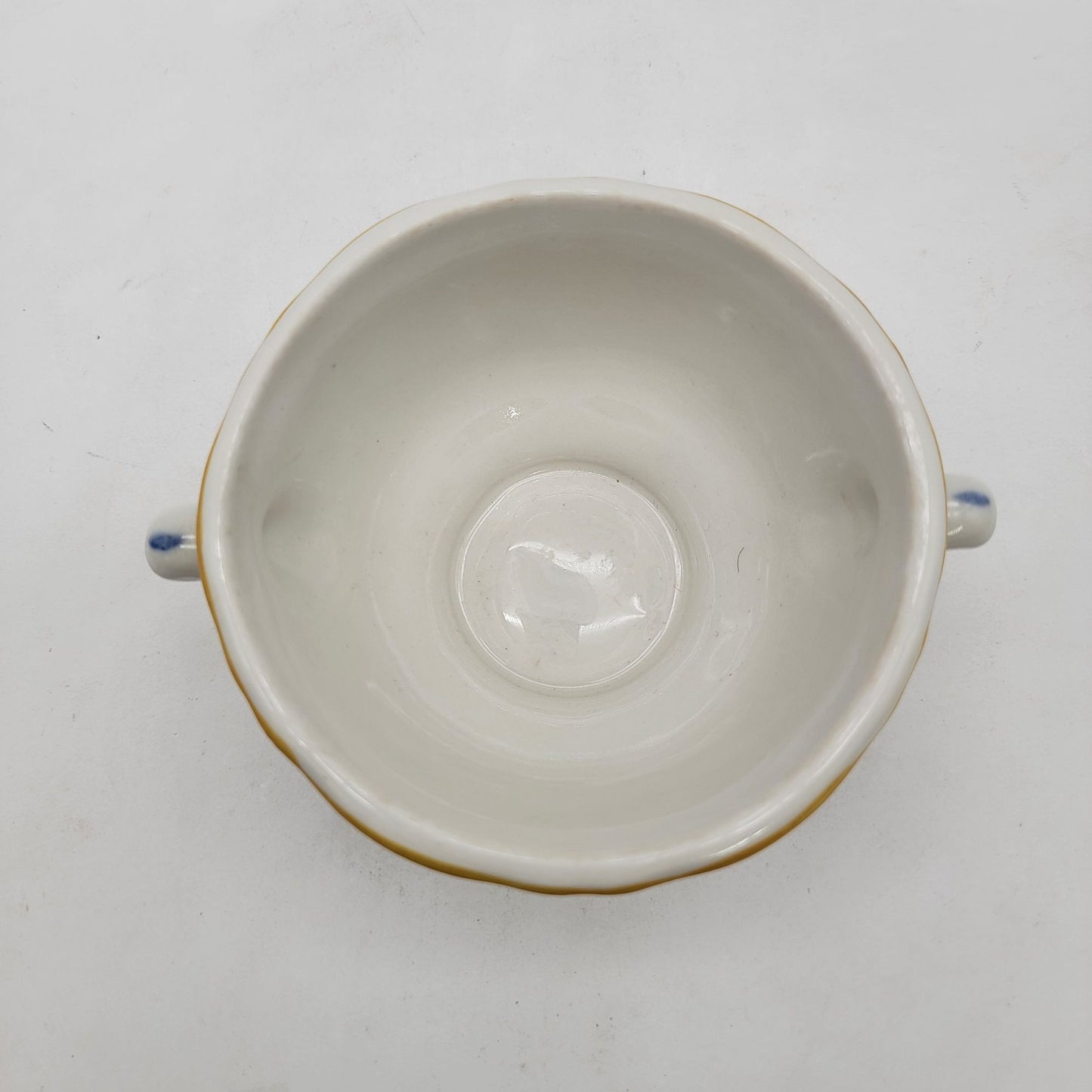 Hall Pottery Raffaellesco Dragon Ironstone Double Handle Bowl 2582