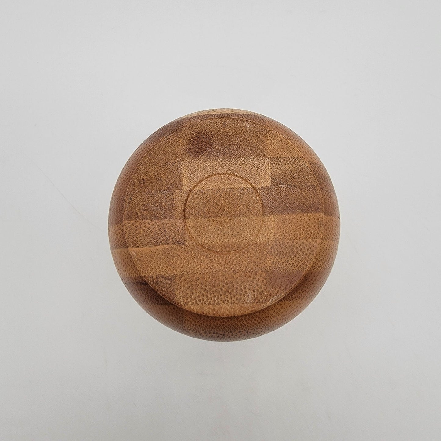 Hand-Turned Marquetry Miniature Wood Vase