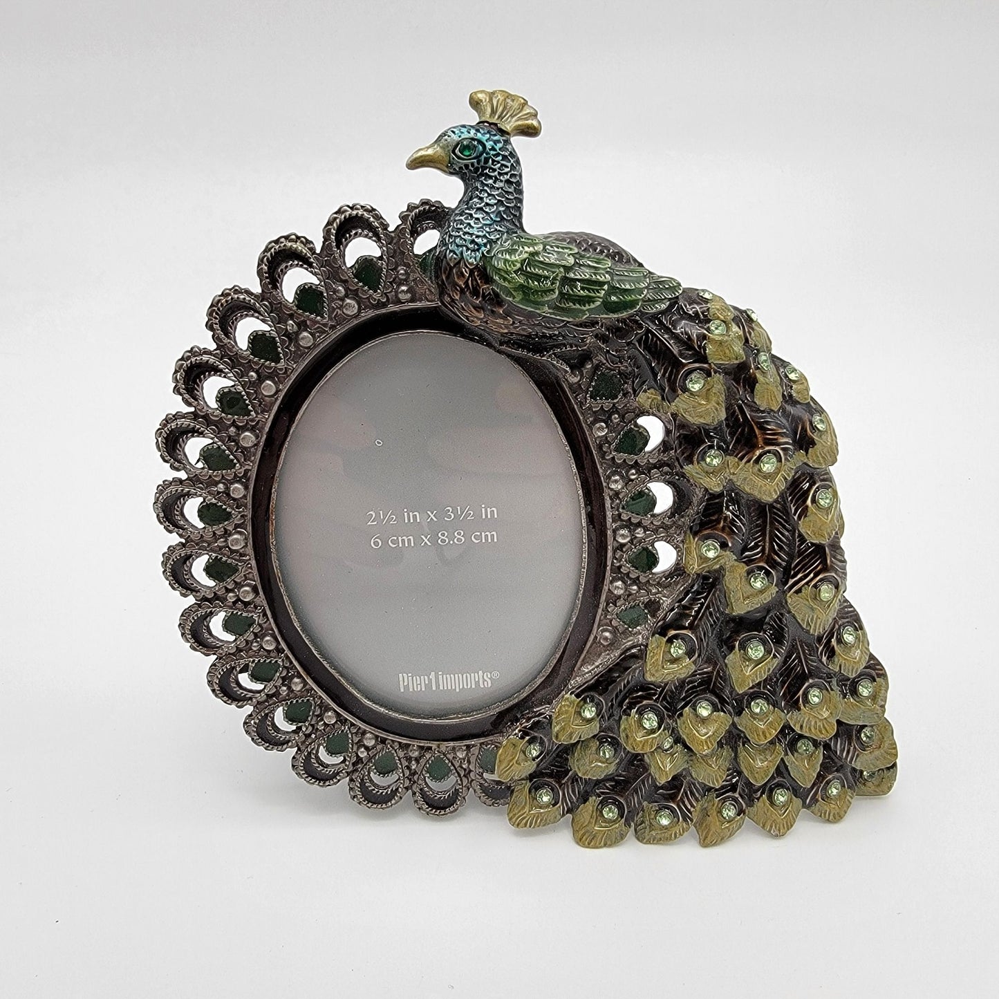 Pier 1 Imports Oval Peacock Picture Frame