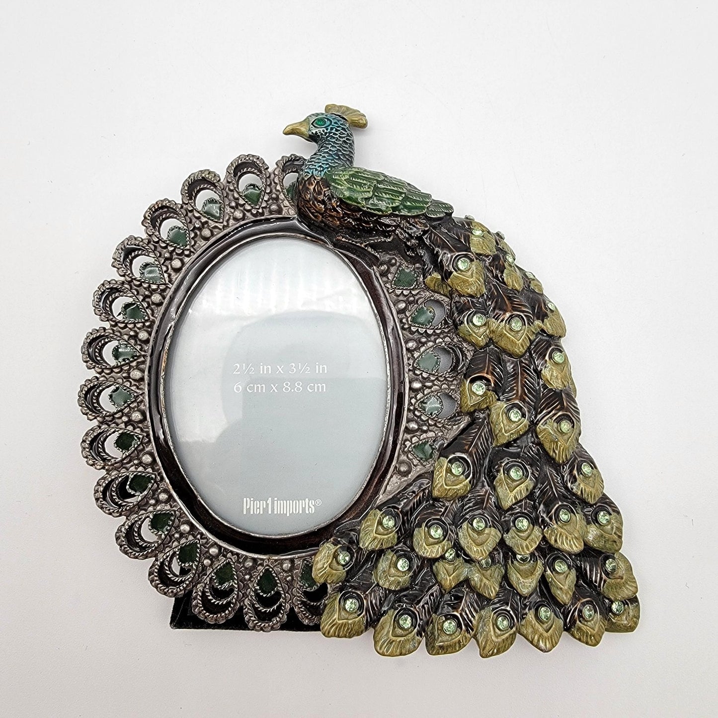 Pier 1 Imports Oval Peacock Picture Frame
