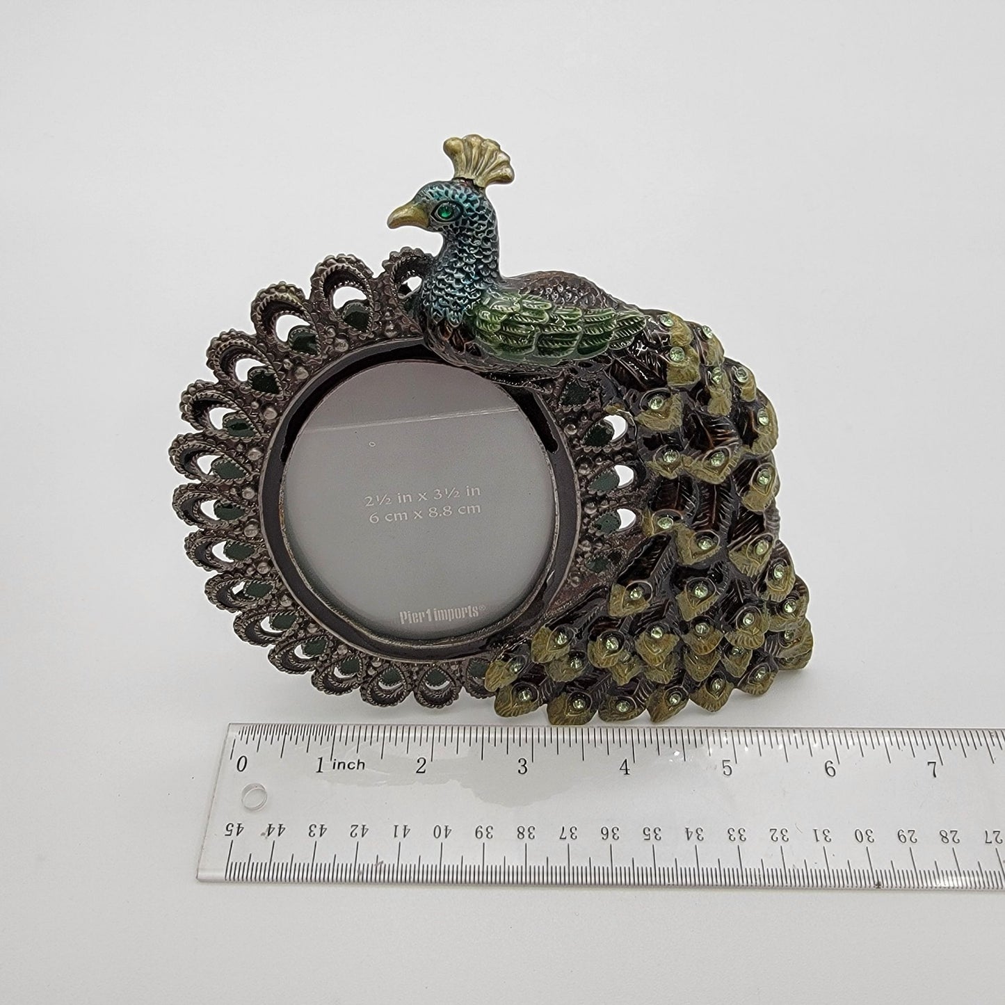 Pier 1 Imports Oval Peacock Picture Frame