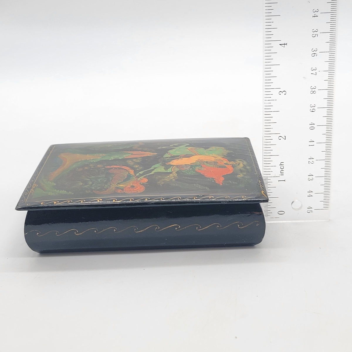 Vintage Kholui Russian Lacquer Box Ruslan & Ludmila Scene