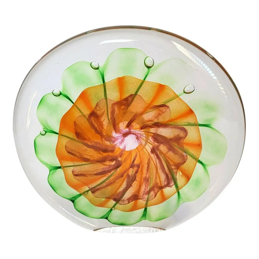 Jacob Carlson Art Glass Sculpture, Signed 2007