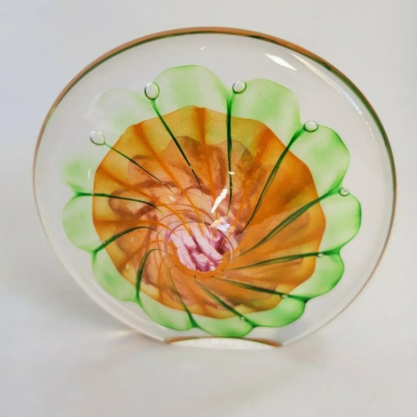 Jacob Carlson Art Glass Sculpture, Signed 2007