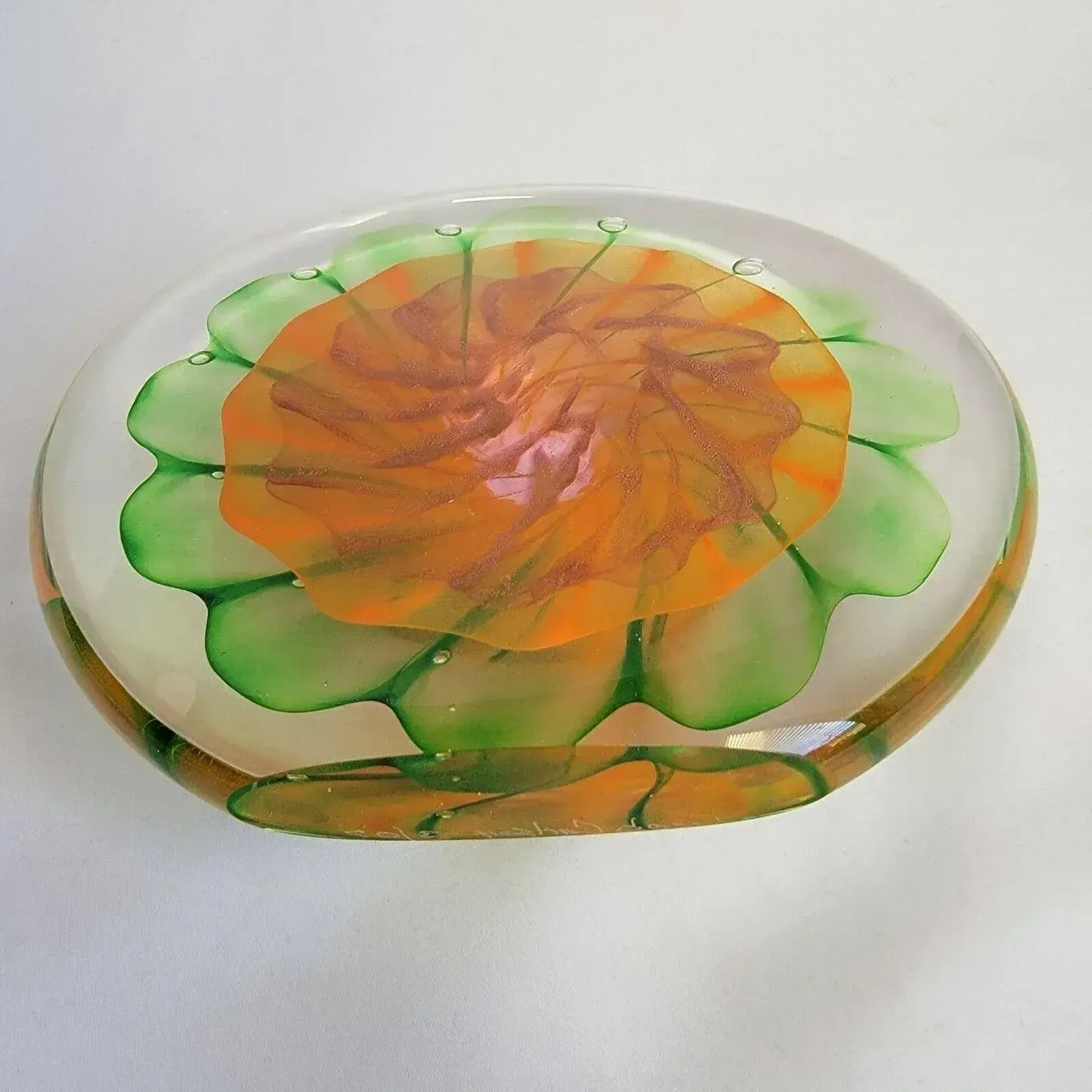 Jacob Carlson Art Glass Sculpture, Signed 2007