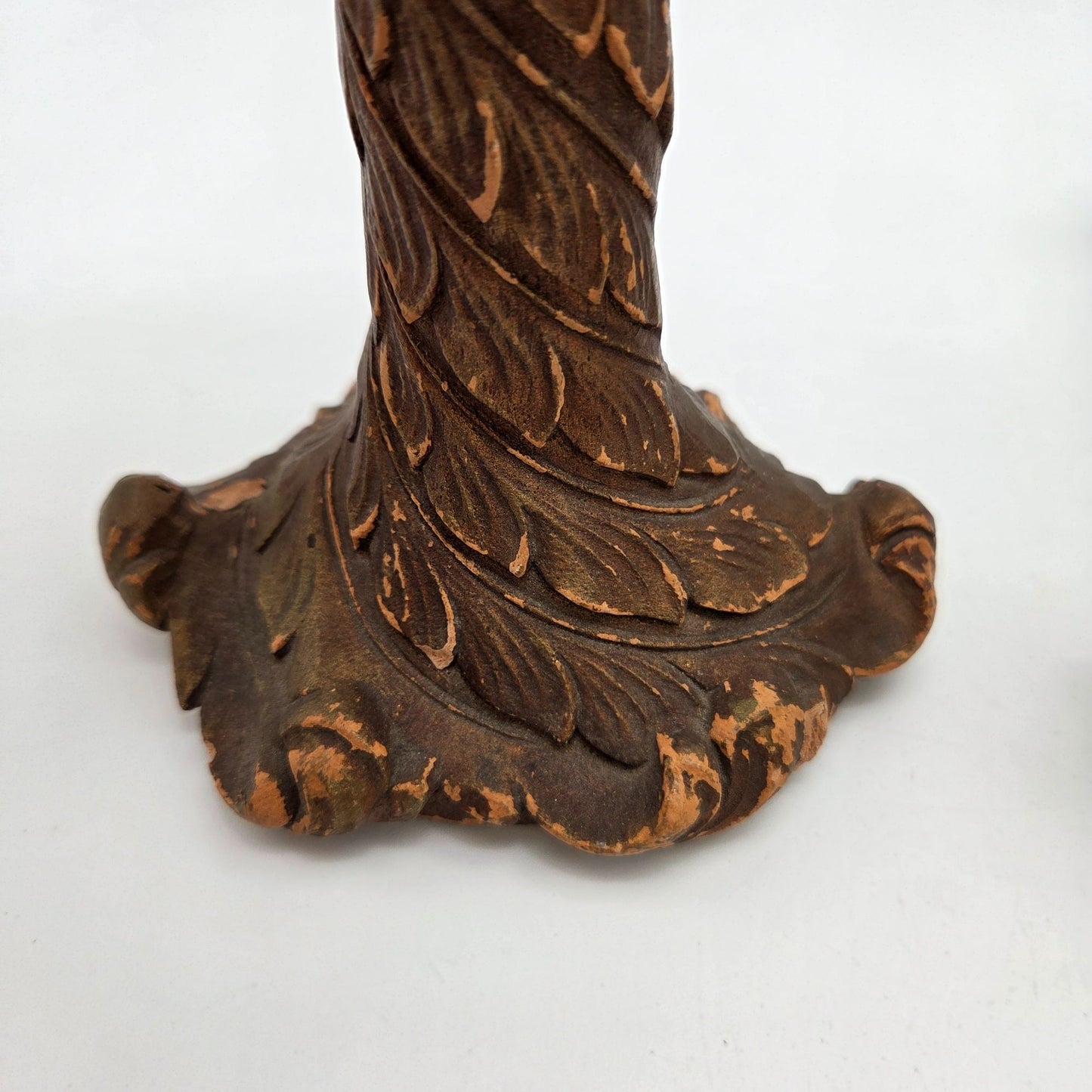 Pair of Vintage Syroco Wood Candle Holders Borghese Style