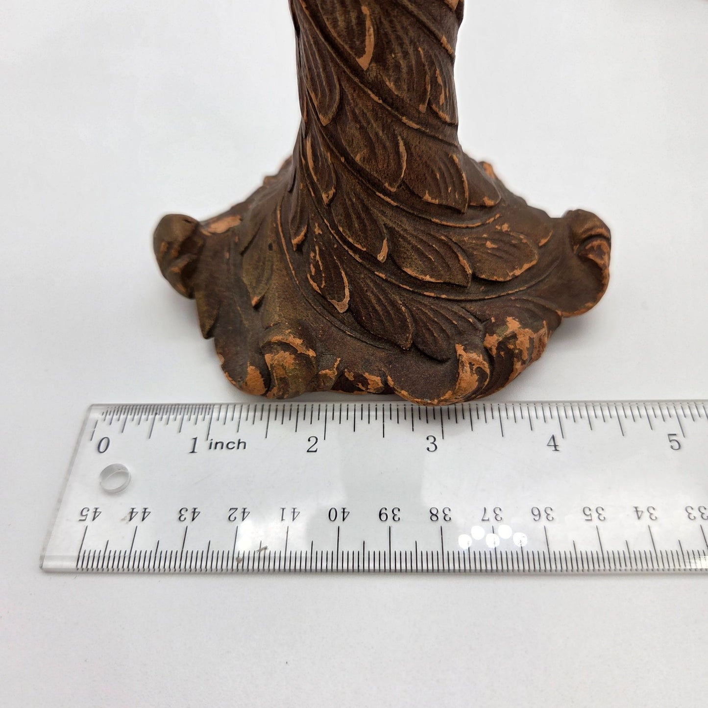 Pair of Vintage Syroco Wood Candle Holders Borghese Style