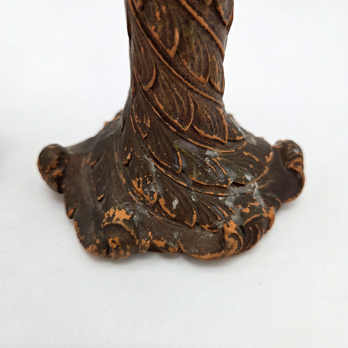 Pair of Vintage Syroco Wood Candle Holders Borghese Style