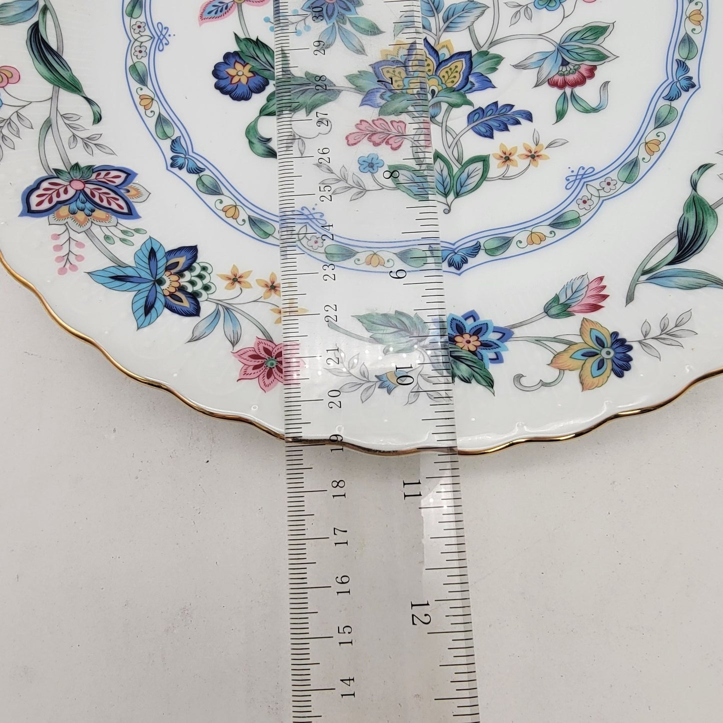 Vintage Andrea By Sadek Chip & Dip "Garden Of India"  Plate Bowl Set