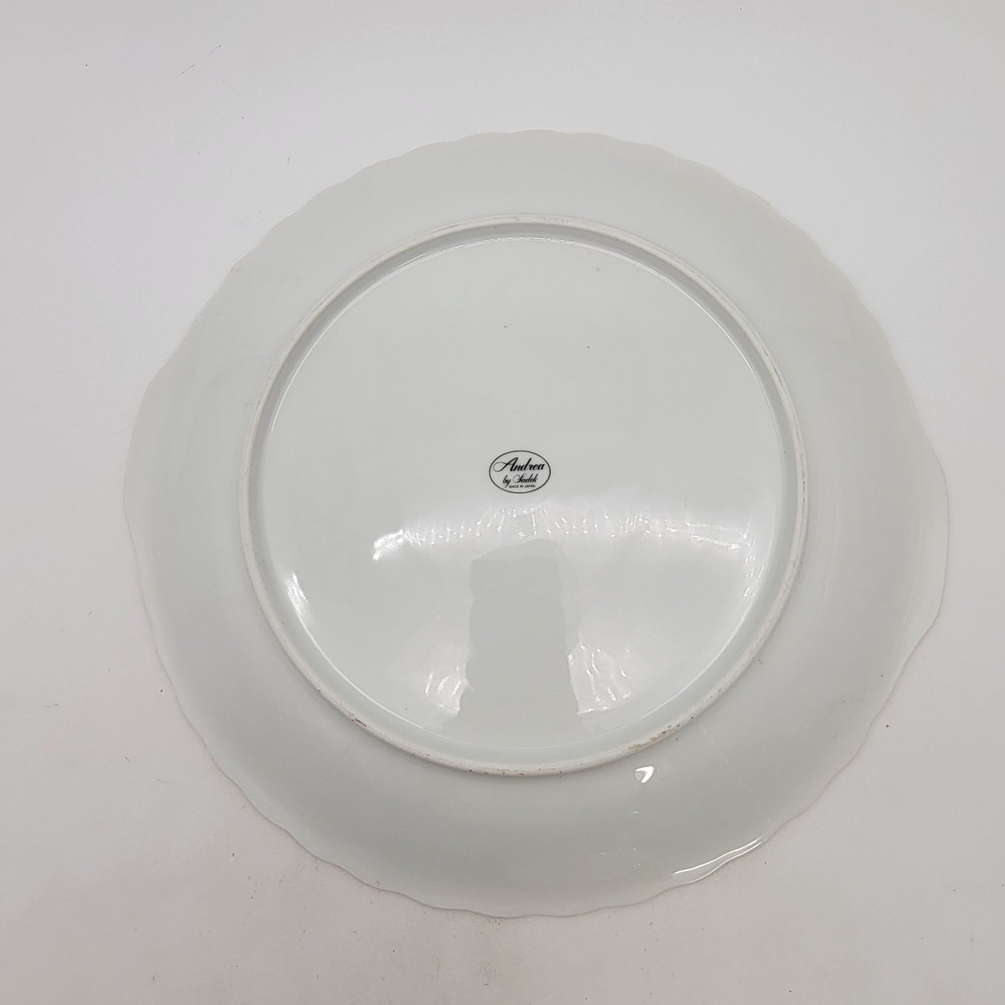 Vintage Andrea By Sadek Chip & Dip "Garden Of India"  Plate Bowl Set