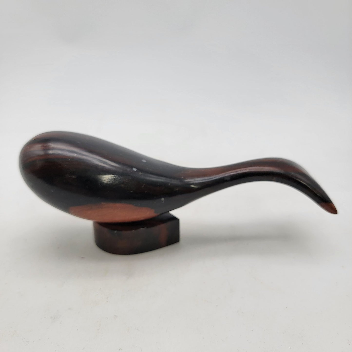 Mid Century MCM Hand-Carved Wood Whale Sculpture