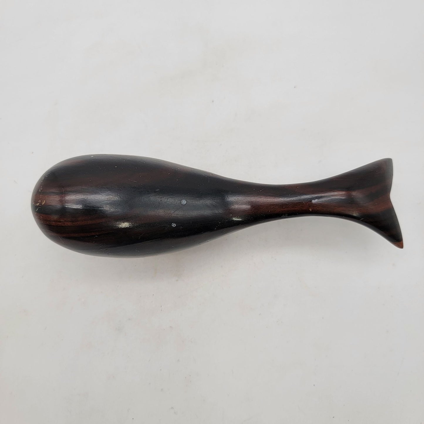Mid Century MCM Hand-Carved Wood Whale Sculpture