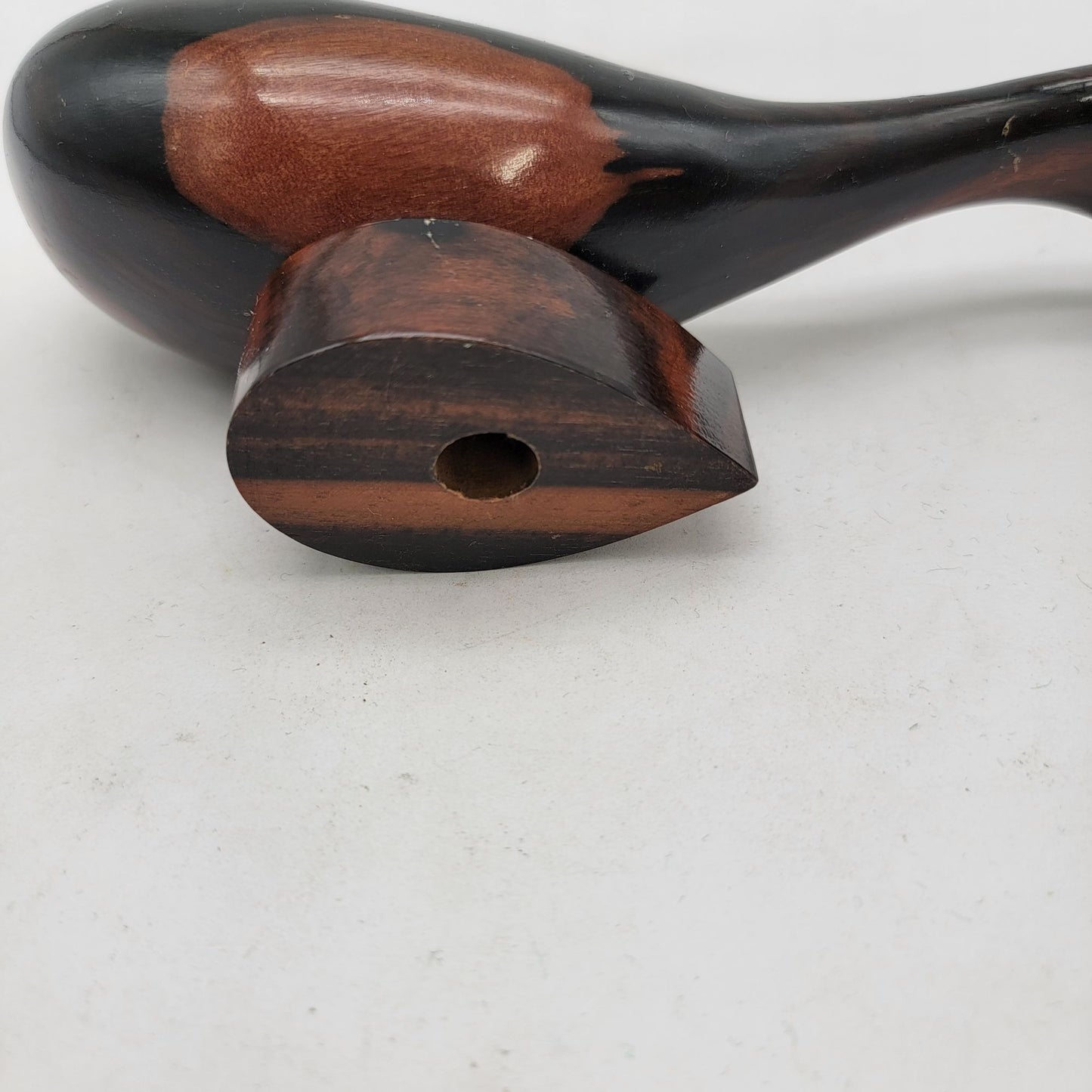 Mid Century MCM Hand-Carved Wood Whale Sculpture