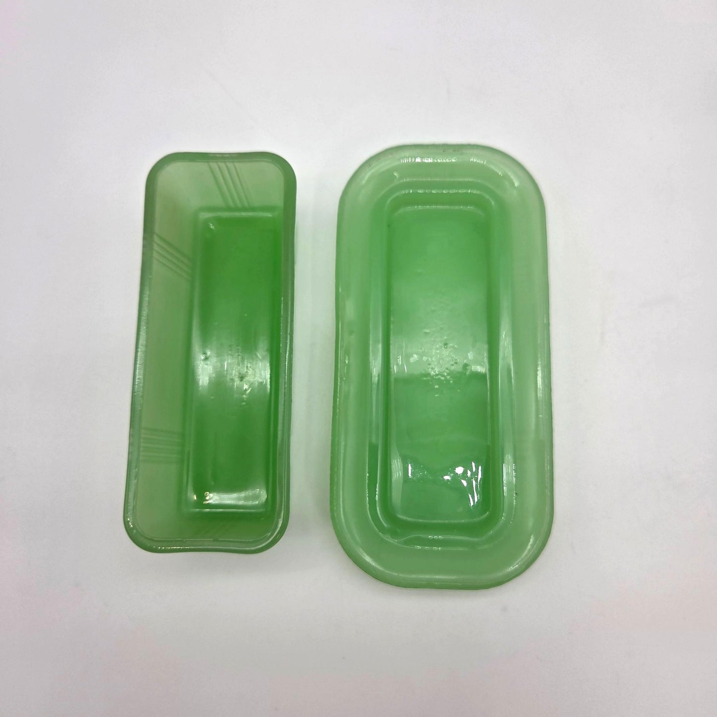 Jadeite Green Glass Covered Butter Dish TPC